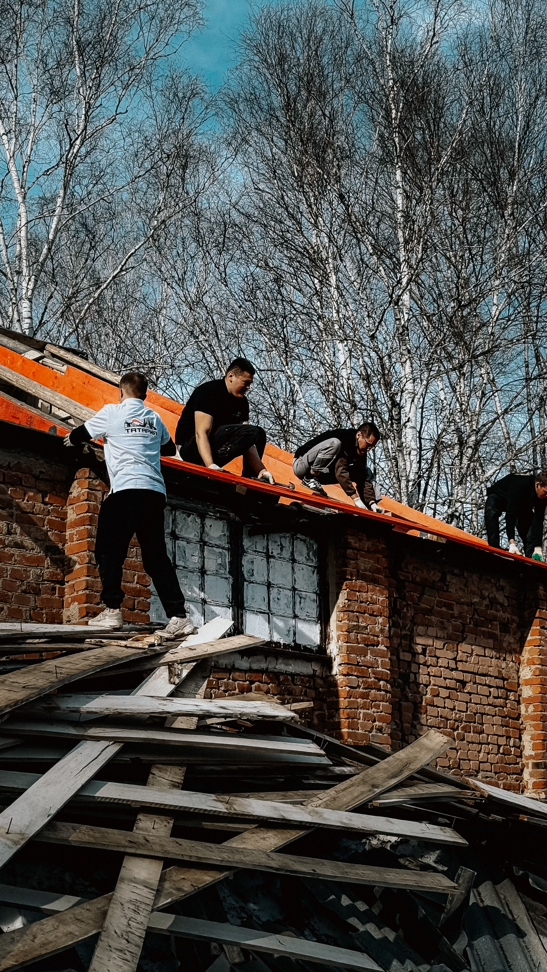 Storm damage roof repair