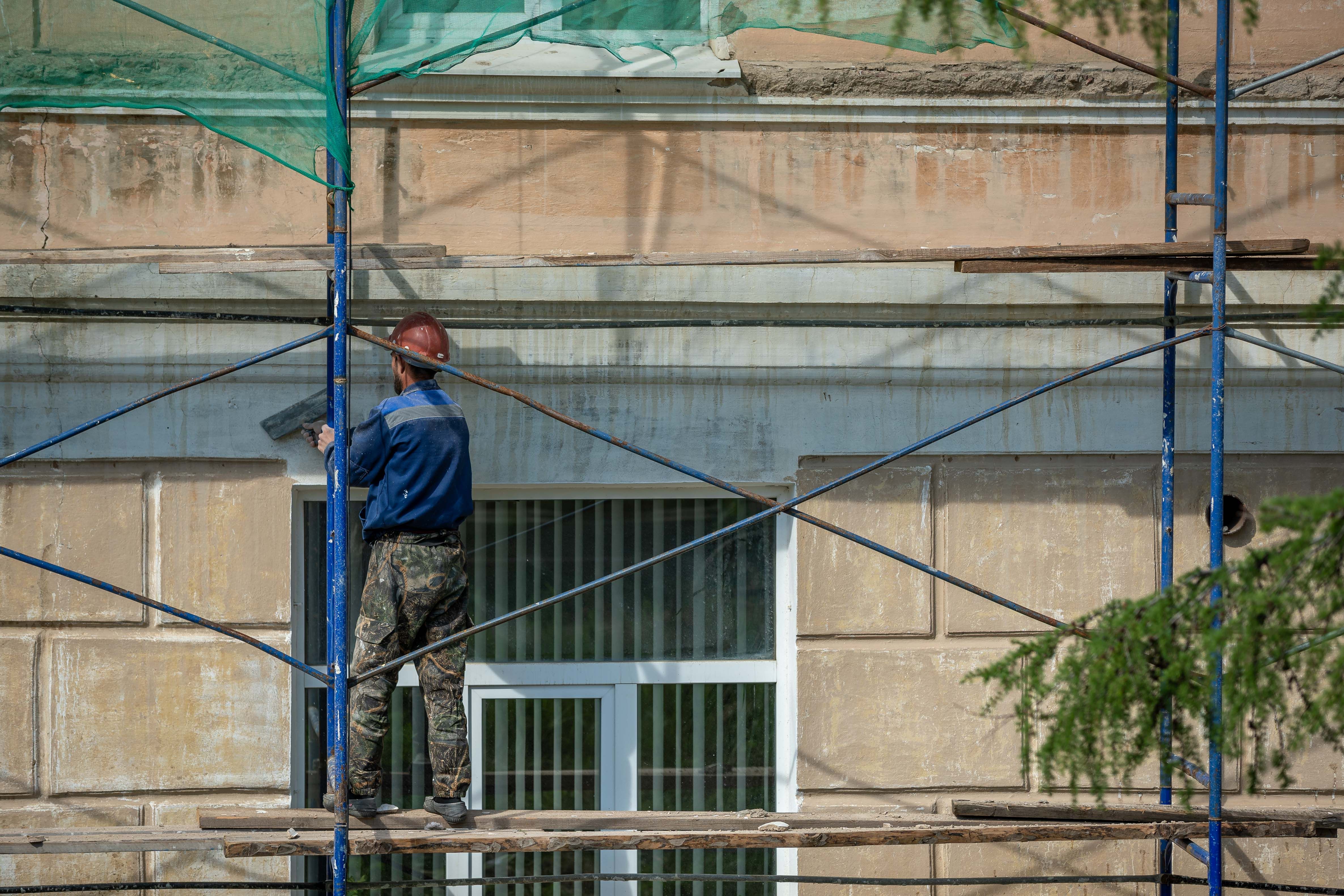 Roof repair work